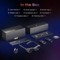 thumbnail image 4 of Domars AR Smart Glasses, 150" 1080P Micro-OLED Display, 16MP Camera, 3DoF Ring Control, Android 14, 8G+128G, 36° FOV, Light Waveguide Lens for Streaming & Office AR Smart Glasses, 4 of 10