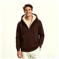 thumbnail image 2 of ClodeEU Men's Fleece Hoodie Jacket, Midweight Winter Zip Up Sweatshirt Outwear Jackets,Big and Tall ,Size S-5XL, 2 of 4