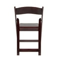 thumbnail image 2 of Mahogany WoodGrain™ Resin Folding Chair with Black Seat - by Chivari, 2 of 10