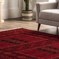 thumbnail image 6 of nuLOOM Billie Traditional Paneled Fringe Area Rug, 4' x 6', Billie Red, 6 of 6