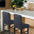 thumbnail image 1 of PiccoCasa Stretch Bar Stool Covers for Counter Short Back Chair Slipcovers Slategray 2, 1 of 8