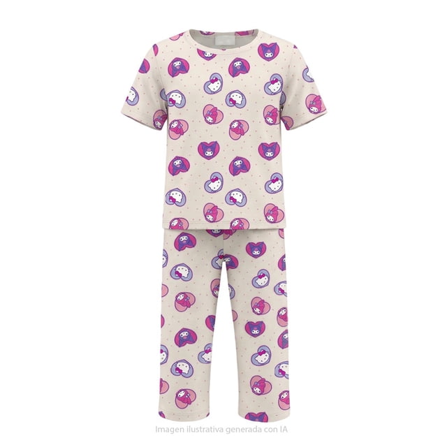 HELLO KITTY & FRIEND DTR PIJAMA PLAYERA MC PANT HELLO KITTY