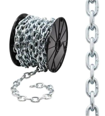 Zinc-Plated Twisted Link Chain Everbilt #2/0 x 75 ft 
