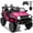 Pink, variant on Joyracer 24V 4WD Ride on Toys with Remote Control, 2 Seater Kids Electric Car 7AH Battery Powered Truck Vehicle Powered 4-Wheeler Toy w/ Spring Suspension, Bluetooth Music, Gift for Boys Girls Pink