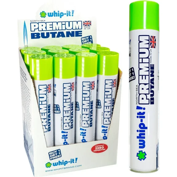Whip-it! 400ml Premium Refined Butane Fuel Zero Impurities -12 Cans