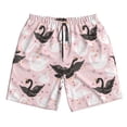 thumbnail image 5 of Goofa Swan And Flowers2 Printed Mens Swim Trunks Summer Quick Dry Short Beach Swimwear Bathing Suits-X-Large, 5 of 9