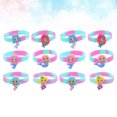 thumbnail image 2 of FELTECHELECTR 12 pulseras de sirena para niños, de silicona, accesorios de fiesta, decoración de mano, anillo de mano, color aleatorio., 2 of 7