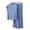 Light Blue, variant on Womens Loungewear Sets New Women's 2 Piece Pajamas Sets, Short Sleeve Soft Mock Neck Tops Matching Wide Leg Pants Summer Lounge Outfits Coffee XXL
