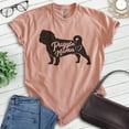 thumbnail image 2 of Puggle Mama T-shirt, Unisex Women's Shirt, Puggle Owner, Best Dog Mama Gift, Heather Sunset, Medium, 2 of 6