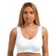 thumbnail image 1 of Ahh Bra-Women's Seamless Leisure Sports Bras para mujer (blanco, 1X) Busto: 44-46 Rhonda Shear 3592, 1 of 4
