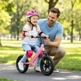 thumbnail image 2 of Toddler Balance Bike 2 Year Old, 11 Inch Push Bicycle with Adjustable Height, No Pedal Kids Toy Bike with Flat-Foam Tires, Gift Bike for 2-3 Boys Girls, Pink, 2 of 9