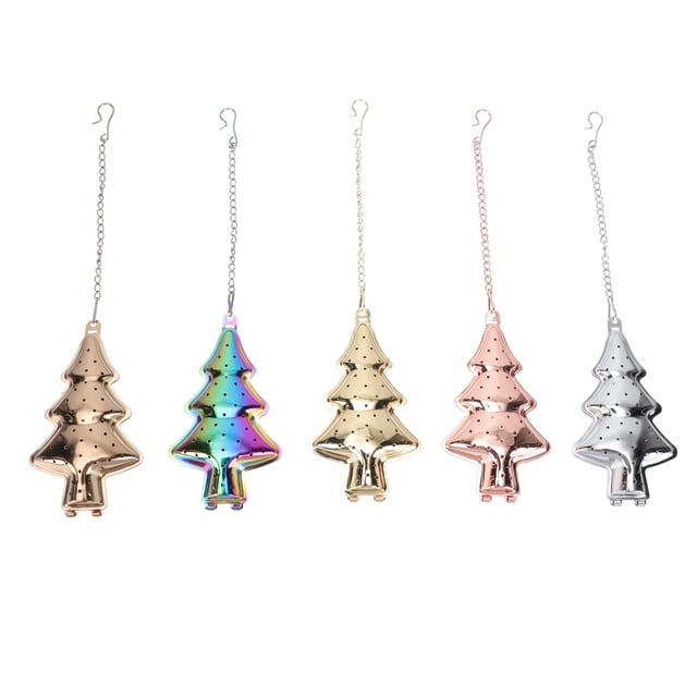MasteelfCA 1 Ensemble de Filtre à Thé en Acier Inoxydable Infuseur de Résidus de Thé pour Arbre de Noël