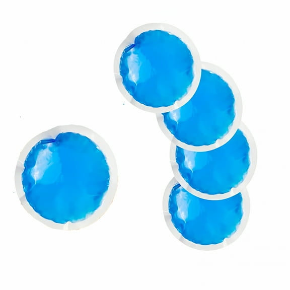 XIRQI Small Ice Packs,5 Round Reusable Hot Cold Gel Packs for Injuries,Ice Packs for Injuries Mini Gel Cold Pack for Pain Relief,Breastfeeding,Cold Compress