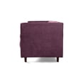 thumbnail image 4 of Sofá 3 Plazas MAKORA Velvet Morado Tecnologia Beehive AirFlex Foam Modelo Banks, 4 of 7