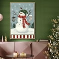 thumbnail image 6 of Jolly Snowman Collection B - Framed Gallery Wrapped Holiday Canvas - 25 x 37 - Natural Wood Frame, 6 of 8