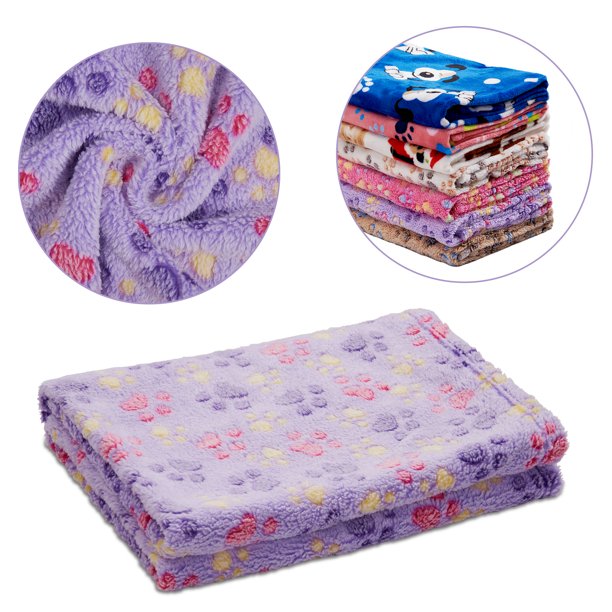 Soft Warming Puppy Sleeping Small Cat Bed Doggy Fleece Pet Blanket for