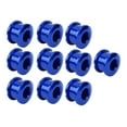 thumbnail image 3 of Tornillos para platos de aluminio azul de 4,9 mm para bicicletas de montaña: juego de 10 piezas, tornillos para platos de una sola velocidad, 3 of 8