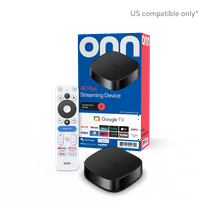 onn 4K Plus Streaming Device, Google TV - Ultra-fast Streaming, Stunning 4K UHD, 16GB Storage, 2GB RAM, Dolby Vision & Atmos, Remote with Voice Control