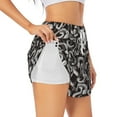 thumbnail image 2 of Haiem Hand Drawn Snake Women's 2 in 1 Running Shorts - Lightweight Athletic Workout Gym Yoga Breathable Sports Shorts Liner with Phone Pockets-Medium, 2 of 9