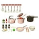 thumbnail image 3 of Juego de accesorios de cocina para niños con ollas y sartenes a presión de vapor 32 piezas rosa, 3 of 9