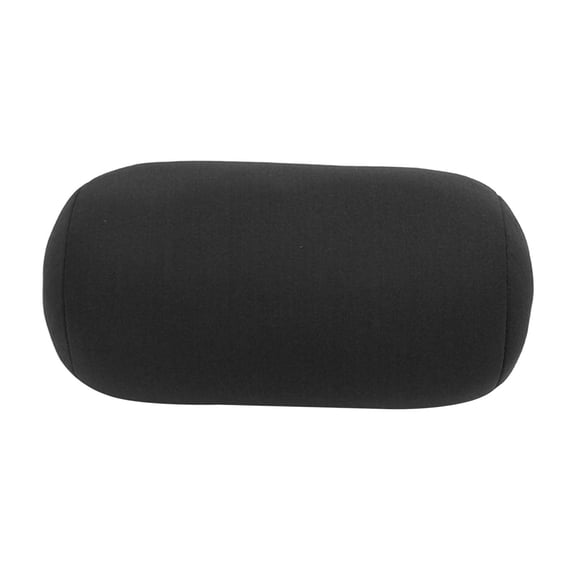 QSTDGVPW Soft MicroBead Roll Pillow Car Cushion Neck Head Leg Back Support Bolster Bed Pillow 1 Black