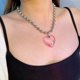 thumbnail image 1 of Collar con colgante de cera ajustable con cadena de clavícula y personalidad de chica sexy con sentido del amor simple de alta gama de Europa y Estados Unidos, 1 of 6