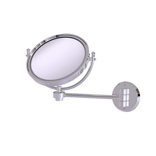 Allied Brass WM-5/5X-PC 8-Inch Mirror with 5X Magnification Extends 7-Inch, Polished Chrome