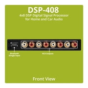 Dayton Audio DSP-408 4x8 DSP Digital Signal Processor for Home and Car Audio, DSP-408