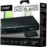Coby CDV30 All Region Multi Zone DVD Player with USB/SD Input Media Player and Remote