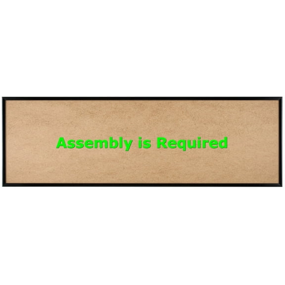 Quadro Frames 9x30 inch Picture Frame, Black, Style P375-3/8 inch Wide Molding