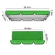 thumbnail image 2 of Funda de repuesto para asiento de jardín de tela, doble, para exterior, para hamaca de patio, 2 of 7
