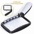 thumbnail image 1 of Hand Held Reading 3X Magnifying Glass with 5 LED Light Folding Large Magnifier, 1 of 4