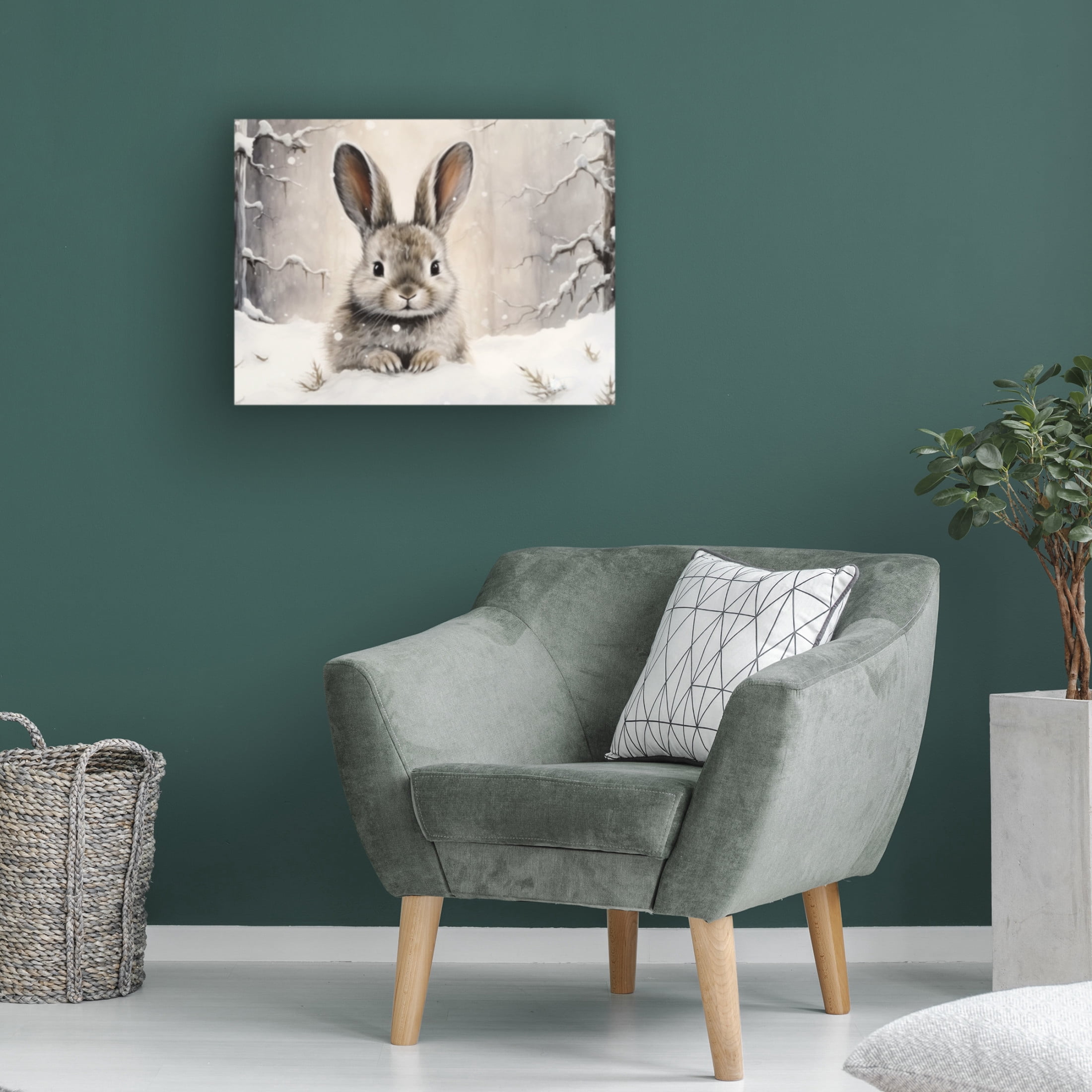 Canvas Wall Art - Stewart 'Well Hello There' Wall Art for Living Room, Bedroom, or Office Décor by Trademark Fine Art - 32 x 24 Inches