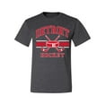 thumbnail image 2 of Wild Bobby City of Detroit Hockey Fantasy Fan Sports Men's T-Shirt, Heather Black, Medium, 2 of 5