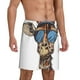 thumbnail image 2 of Balery American Giraffe Style Pantalones cortos de pijama de punto de algodón para hombre con cinturilla y bolsillos-4X-Large, 2 of 6
