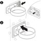 thumbnail image 2 of Juego de almacenamiento para secador de pelo de 1 pieza, soporte para secador de pelo, estante de baño, juego de almacenamiento para secador de pelo, para baño, peluquería. Instalación autoadhesiva (blanco) Kuyhfg Sin marca, 2 of 5