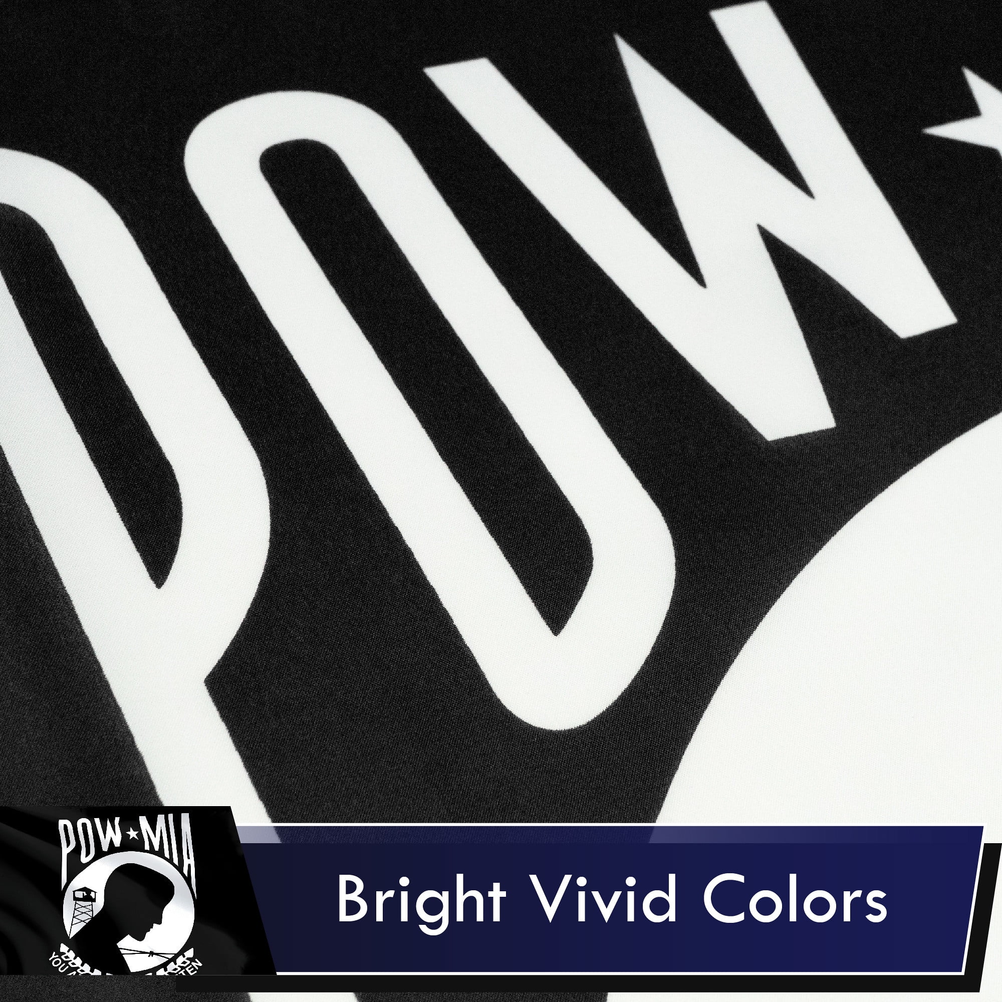 G128 - THREE PACK POW MIA Flag You are Not Forgotten Prisoner of War Flag 3x5ft Quality Printed Polyester with Brass Grommets