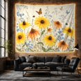 thumbnail image 6 of Floral Garden with Vertically Oriented Arrangement, Nostalgic Vintage for Botanical Art Lovers, Wall Decor, Mother'S Day Gift, Tapestry Wall Hanging for Dorm and Living Room, 6 of 7