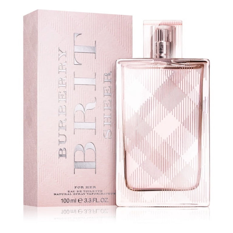 Burberry Brit Sheer Perfume, 3.3 oz EDT Spray Fragrance for Women