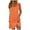 Orange, variant on Timegard Summer Dresses for Women V Neck Sleeveless Button Slim Fitting Casual Comfy Dresses Fashion