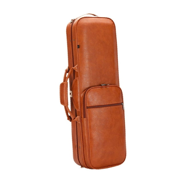ZLight Violin Case Full Size 4/4 Hard Case Dustproof Backpack Carry Case Violin Box orange