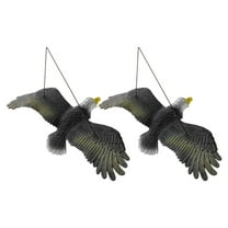 HONMEET 2Pcs PVC Bird Statues For Outdoor Garden And Festive Holiday Decor