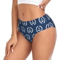 thumbnail image 2 of Fotbe Navy Nautical Calzones Estampados para Mujer – Ropa Interior de Algodón, Cómoda, Suave y Elástica-Small, 2 of 6