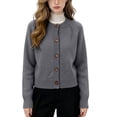 thumbnail image 5 of Enjoytime Cardigan Sweaters for Women Crew Neck Button Down Knit Cropped Cardigans Work Casual Trendy Fall Winter Clothes, 5 of 5
