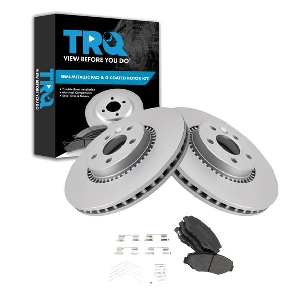 TRQ Front Brake Pad & Rotor Kit Fits Select 2012-2015 Honda CR-V
