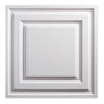 thumbnail image 2 of Genesis 2ft x 2ft White Icon Relief Ceiling Tiles - Easy Drop-in Installation - Waterproof, Washable and Fire-Rated - High-Grade PVC to Prevent Breakage - Package of 12 Tiles, 2 of 6