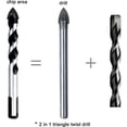 thumbnail image 4 of Broca de carburo de tungsteno, juego de 5 brocas de diamante de carburo de tungsteno para baldosas de cerámica, hormigón, paredes de ladrillo, vidrio, mampostería de plástico y madera (6/6/8/10/12 mm, 4 of 4