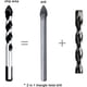 thumbnail image 4 of Broca de carburo de tungsteno, juego de 5 brocas de diamante de carburo de tungsteno para baldosas de cerámica, hormigón, paredes de ladrillo, vidrio, mampostería de plástico y madera (6/6/8/10/12 mm, 4 of 4
