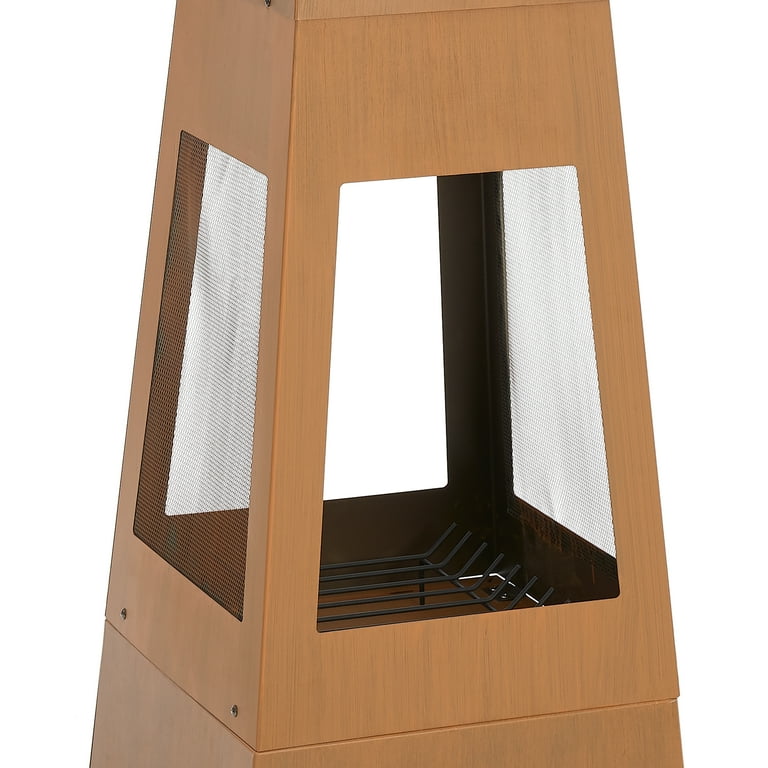 Mainstays Suntree 59-Inch Steel Wood Burning Chiminea Mainstays Suntree 59-Inch Steel Wood Burning Chiminea