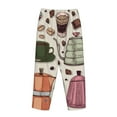 thumbnail image 5 of Xecao Vintage Coffee Women's Straight Lounge Pajama Pants: The Epitome of Relaxed Sleepwear, 5 of 9